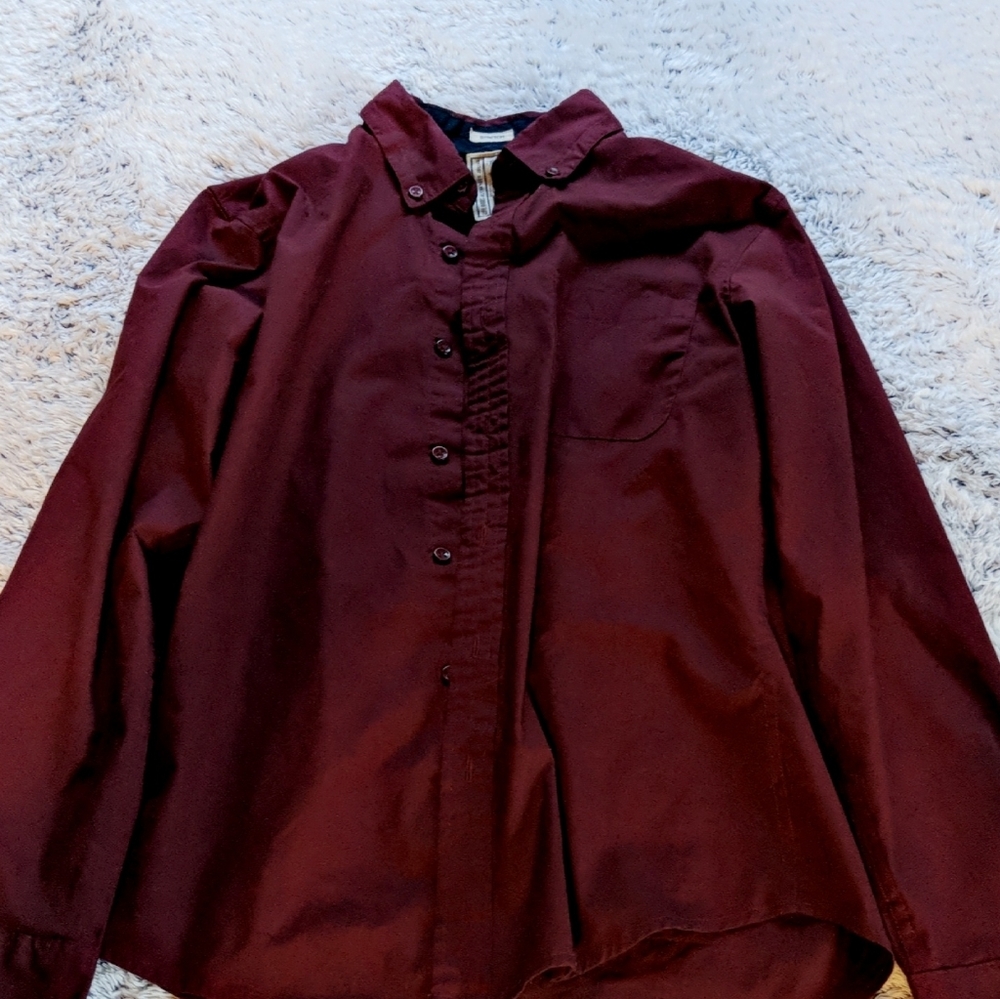 Maroon Alexander Julian Long sleeve Button down